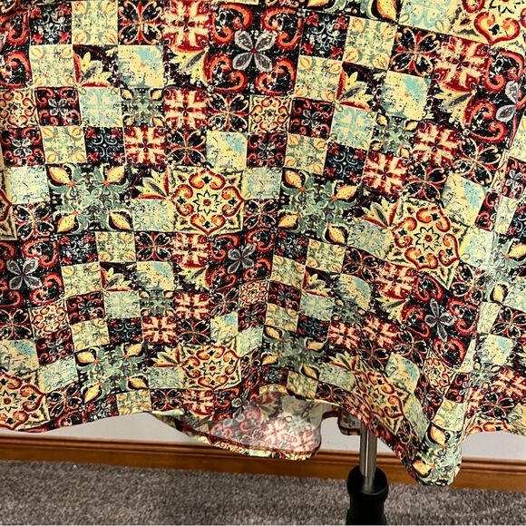 LuLaRoe Carly Floral paisley Patterned short sleeve a-line Dress size XXS - Picture 5 of 12